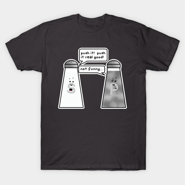 salt and pepper T-Shirt by paintbydumbers